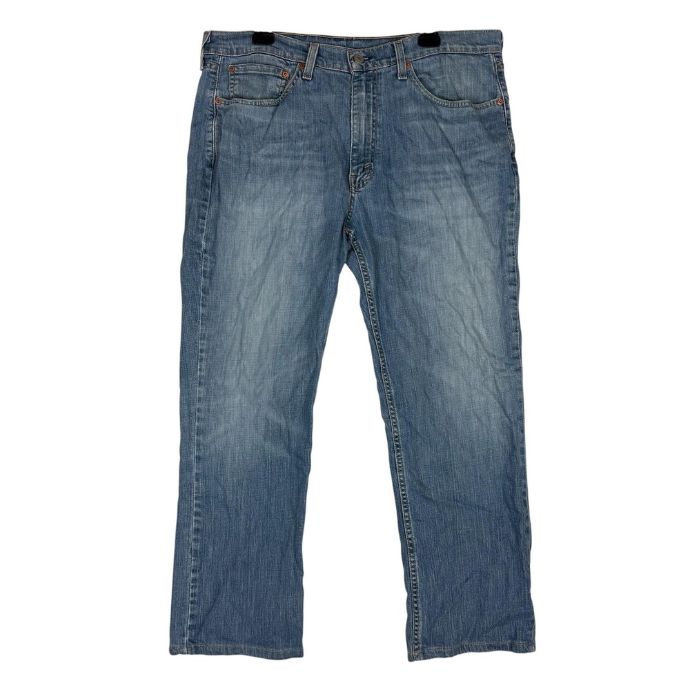 Levi's 514 Jeans Mens 36x30 Blue Medium Wash‎ Straight Stretch WaterLess Denim